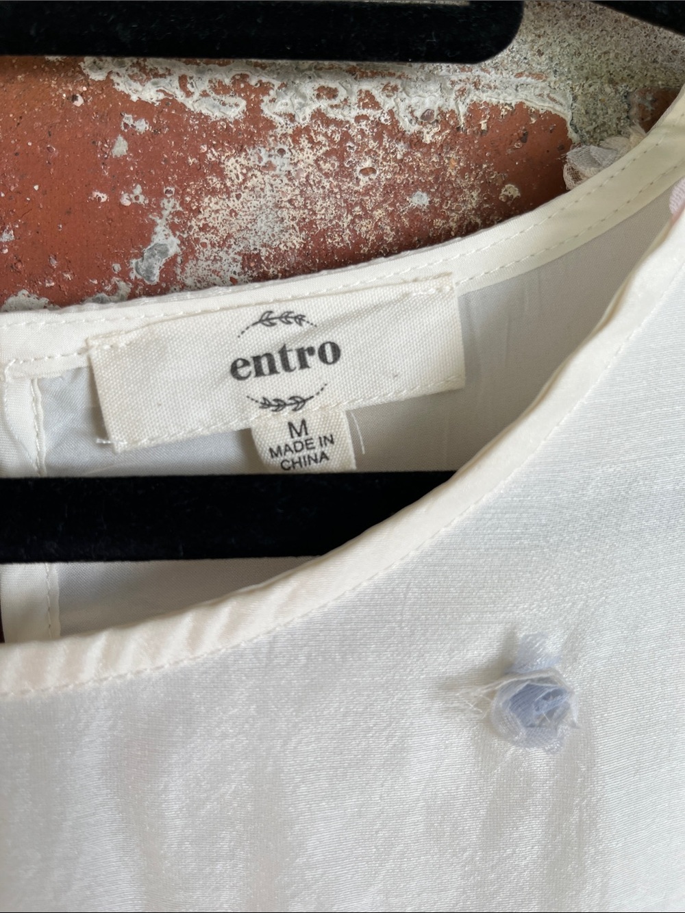 entro Cream Tiered Mini Dress with Pastel Polka Dots - Picture 4 of 12